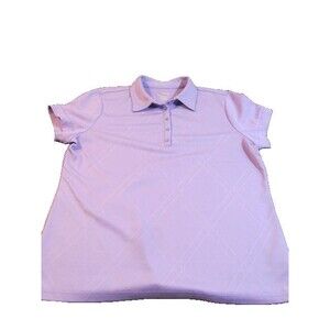 Izod Mens Lavender Polo Top - Large, Preowned, Cool FX